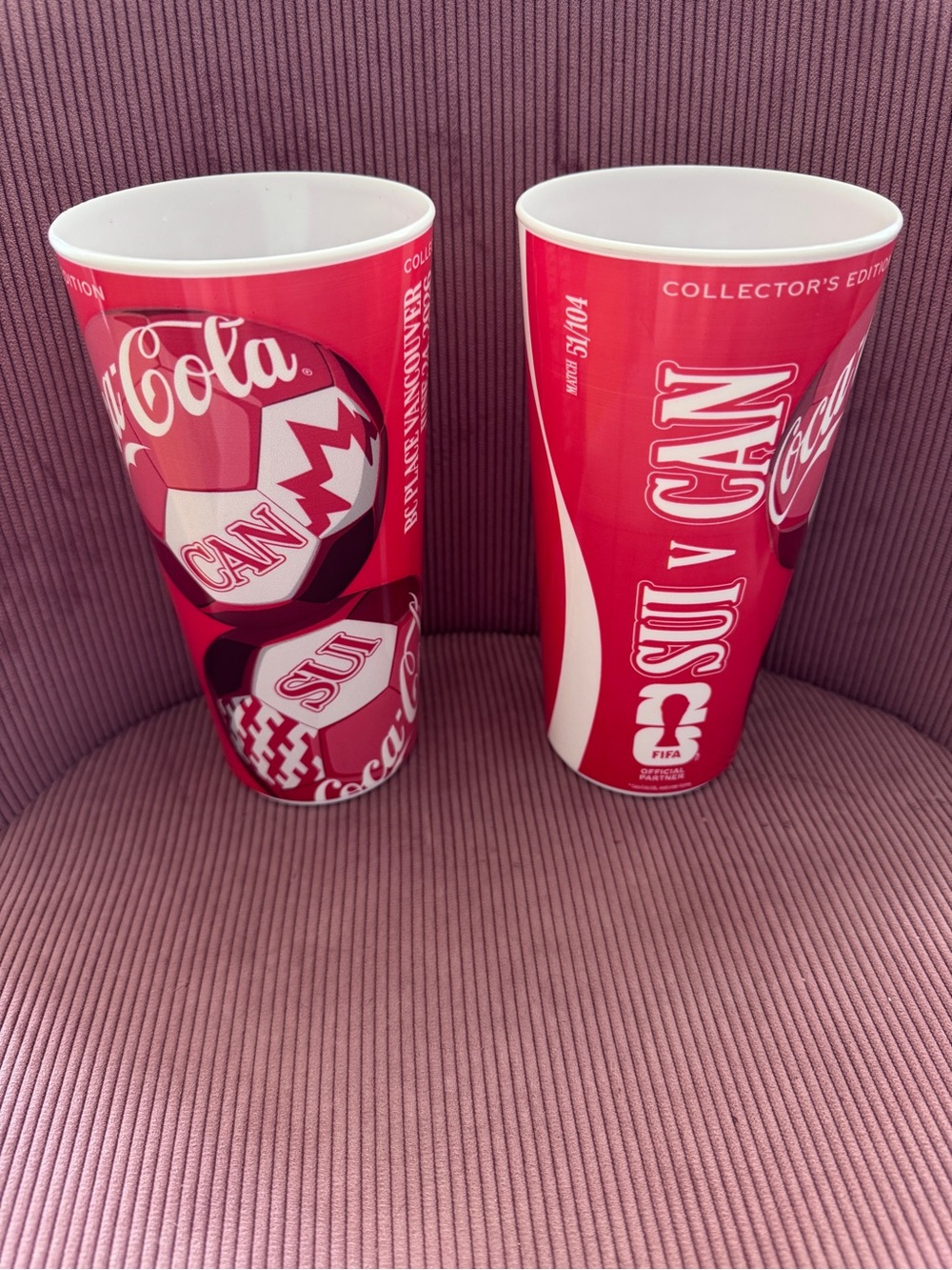 Coca-Cola FIFA World Cup 2026 Collector's Edition Cups SUI v CAN